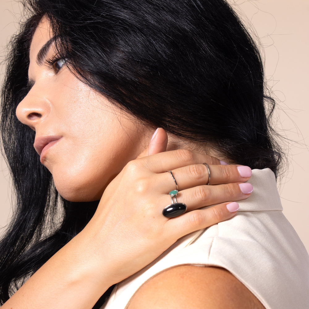 Mix&Match of rings in white rhodium